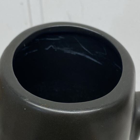 Vintage Tiki Cup Mug Vase OMC Black Hawaiian Easter Island Japan - Picture 8 of 9